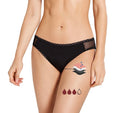 Emma-Culotte menstruelle noire – Flux moyen à abondant